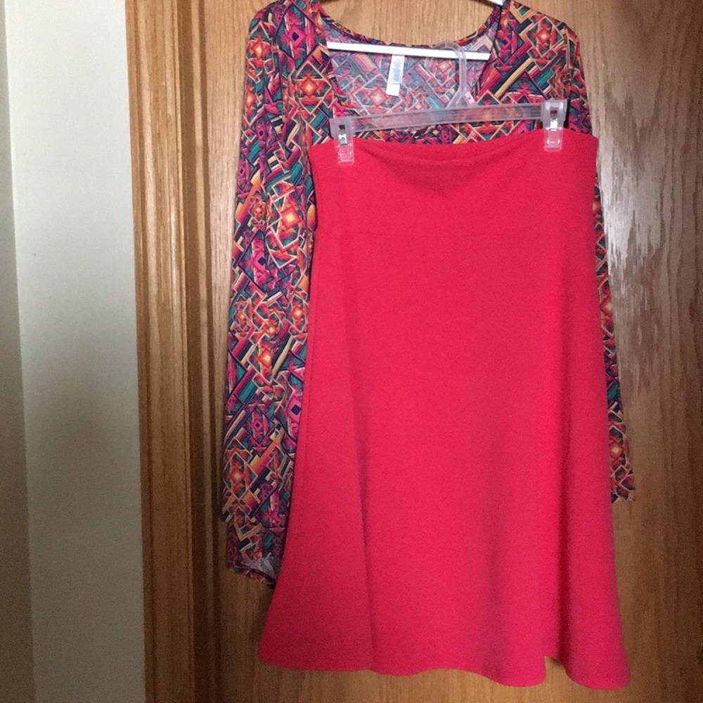 LLR Outfit XL Geometric Lynnae & Large Coral Azure